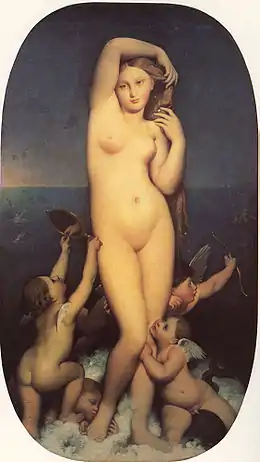 Vénus Anadyomène, huile sur toile, Jean-Auguste-Dominique Ingres (1808-1848)
