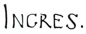 signature de Jean-Auguste-Dominique Ingres