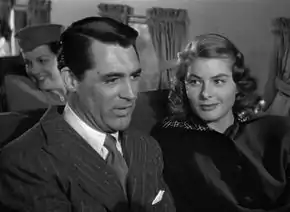 Avec Cary Grant dans Les Enchaînés (1946).