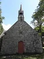 Façade occidentale de la chapelle.