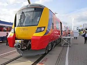 Une rame de présentation a InnoTrans, le plus grand salon du monde dans le domaine du transport ferroviaire