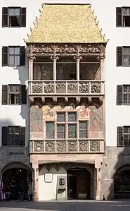 Le Goldenes Dachl d'Innsbruck (1507).