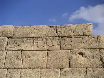 Mastaba de Khoufoukhaf (détail de l'inscription)