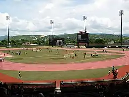 Vue du Parque Paquito Montaner durant un match de football