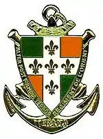 Insigne du 11e régiment d'artillerie de marine.