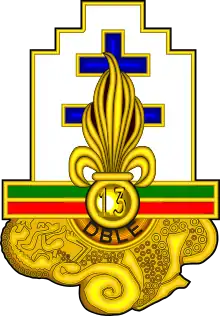 Insigne régimentaire de la 13e Demi-brigade de Légion étrangère