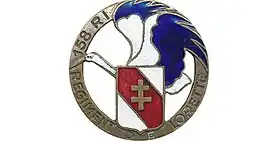 Insigne réglementaire du 158e régiment d'infanterie de ligne