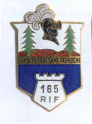 Insigne du 165e RIF.