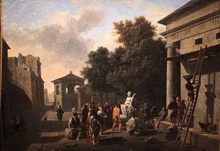 Installation d'une statue de la République (1793), Vizille, musée de la Révolution française.