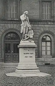 Monument à Valentin Haüy (1859), Paris, Institut national des jeunes aveugles.