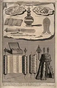 Instruments de circoncision et objets sacrés