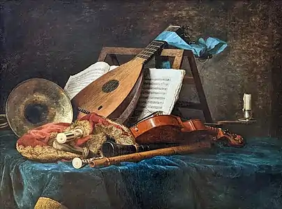 Instruments de musique1769, musée du Louvre.