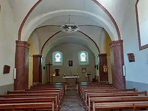 L'intérieur de l'église.