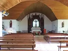 La chapelle Saint-Léonard : vue intérieure.