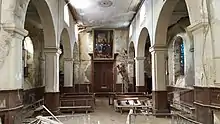 Photographie de l'intérieur de la chapelle en 2017.