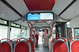 Intérieur d'un Irisbus Créalis Néo