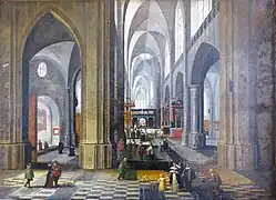 L'intérieur par Pieter Neefs le Vieux (XVIIe siècle), musée de Chartres.