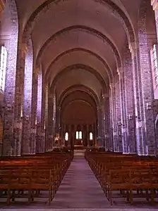 Intérieur de l'église abbatiale.