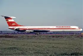 Un Iliouchine Il-62 d'Interflug similaire à celui impliqué dans l'accident