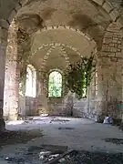 Intérieur de l’abbatiale Sainte Marie en 2007.