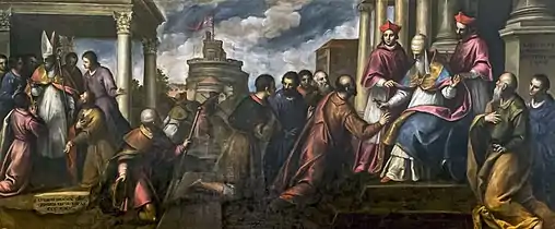 Le pape San Cleto fonde l'Ordre des Crucifix