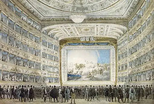 La Fenice en 1837