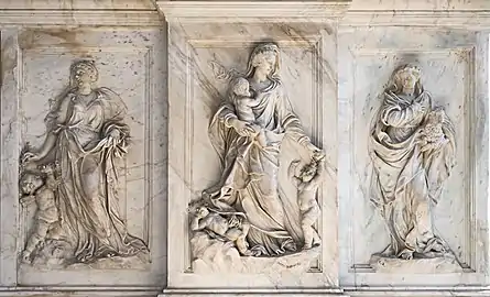 Bas-relief de la base - partie droite (Pietro Baratta)