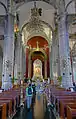 Intérieur de l'église après sa remise en service.