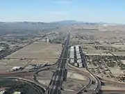 Un panneau sur l'Interstate 15