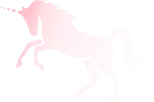 dessin montrant une licorne rose
