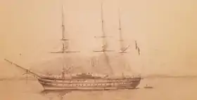 Iphigénie au mouillage à Gibraltar, 1886, Henri du Couëdic de Kerérant