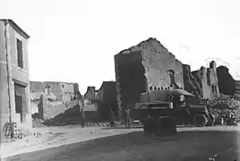 Destructions à Ippécourt, 1915. Bibliothèque nationale de France.