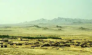 Vue du désert depuis la citadelle.