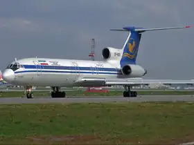 Un Tupolev Tu-154M d'Iran Air Tours similaire à celui impliqué dans l'accident.