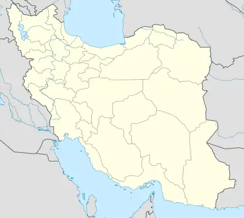 Situation de Chiraz sur une carte de l'Iran