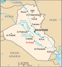 Description de l'image Iraq map najaf.png.