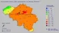 Concentration d'ozone sur la Belgique le 28/04/07