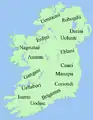 Peuples d'Irlande selon Ptolémée