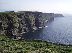 Les falaises de Moher (Clare, Munster).