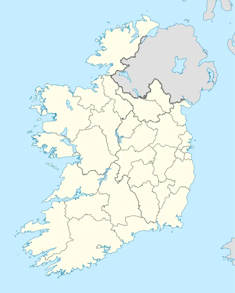 Localisation des principaux sites mégalithiques en Irlande
