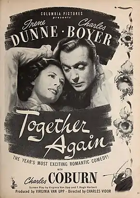 Description de l'image Irene Dunne & Charles Boyer in 'Together Again', 1944.jpg.