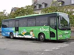 Un Irisbus Arway avec la première découpe Ti'Bus.