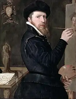 Autoportrait de Isaac Claesz van Swanenburg, 1568.