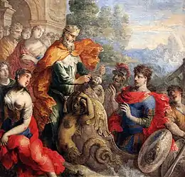 Isaac Moillon, Éole donnant les vents à Ulysse XVIIe siècle.