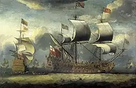 illustration de HMS Britannia (1682)