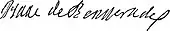 signature d'Isaac de Benserade