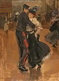 Danse au Moulin de la galette entre 1905 et 1906
