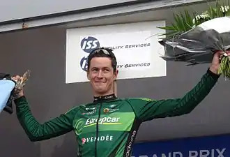 Alexandre Pichot, dossard vert de la Coupe de France.