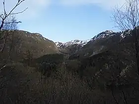 Vallée de l'Isdalen où le corps a été retrouvé.