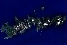 Vue satellite de l'Île des États.